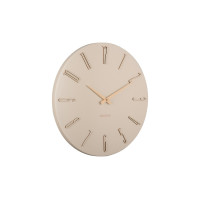 Nástenné hodiny Karlsson Esmerado KA6072WH (40 cm) - smotanové