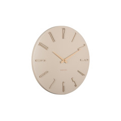 Nástenné hodiny Karlsson Esmerado KA6072WH (40 cm) - smotanové