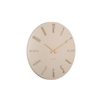 Nástenné hodiny Karlsson Esmerado KA6072WH (40 cm) - smotanové Nástenné hodiny Karlsson Esmerado KA6072WH (40 cm) - smotanové