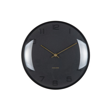 Nástenné hodiny Fuerte Dome Karlsson KA6084BK, 31cm