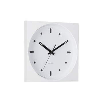 Nástenné hodiny Incesante Square Karlsson KA6111WH, 25cm Nástenné hodiny Incesante Square Karlsson KA6111WH, 25cm