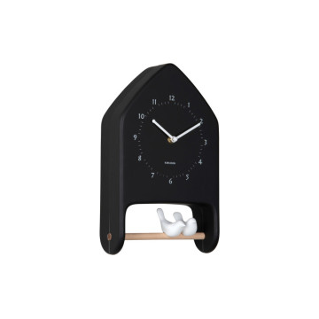 Nástenné hodiny Love Birds Karlsson KA6130BK, 32cm