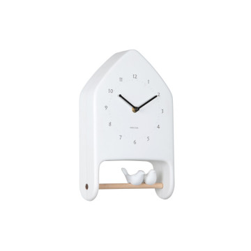 Nástenné hodiny Love Birds Karlsson KA6130WH, 32cm