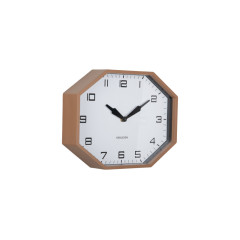 Nástenné hodiny Modern Factory Octagon Karlsson KA6067BR, 32cm Nástenné hodiny Modern Factory Octagon Karlsson KA6067BR, 32cm