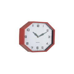 Nástenné hodiny Modern Factory Octagon Karlsson KA6067RD, 32cm Nástenné hodiny Modern Factory Octagon Karlsson KA6067RD, 32cm