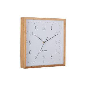 Nástenné hodiny Neat Cuadrado Karlsson KA6114WH, 29cm