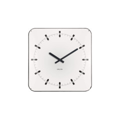 Nástenné hodiny Sucinto Dome Square Karlsson KA6085WH, 35cm Nástenné hodiny Sucinto Dome Square Karlsson KA6085WH, 35cm
