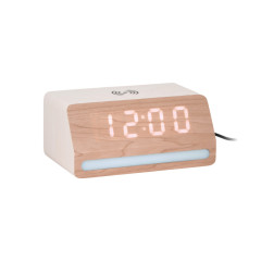 Retro budík s LED svetlom Karlsson KA6078WH, 17cm