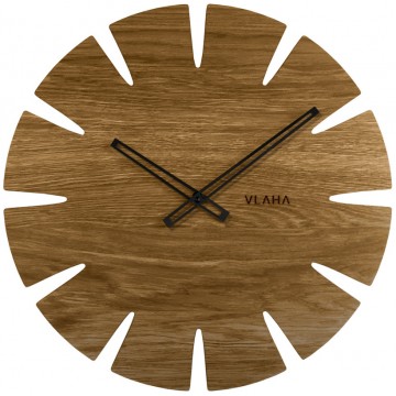 Dubové hodiny Vlaha s čiernymi ručičkami VCT1032, 45cm