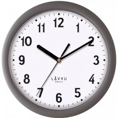 Nástenné hodiny LAVVU BASIC LCS2021 Metallic Grey, 25cm Nástenné hodiny LAVVU BASIC LCS2021 Metallic Grey, 25cm