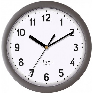 Nástenné hodiny LAVVU BASIC LCS2021 Metallic Grey, 25cm Nástenné hodiny LAVVU BASIC LCS2021 Metallic Grey, 25cm