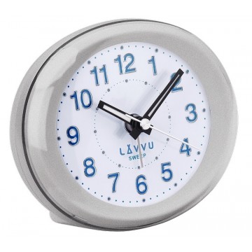 LED budík LAVVU SWEEP LAS2040, Strieborný , 10cm LED budík LAVVU SWEEP LAS2040, Strieborný , 10cm