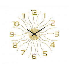 Nástenné hodiny Lavvu Sun LCT1221 zlaté, 49 cm