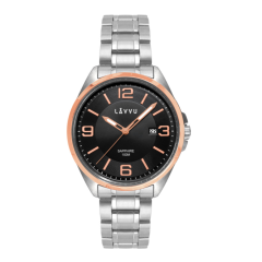 Pánske hodinky so zafírovým sklom Lavvu LWM0096, Herning Rose Gold