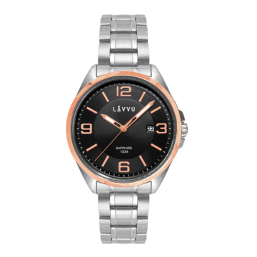 Pánske hodinky so zafírovým sklom Lavvu LWM0096, Herning Rose Gold