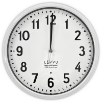 Presné biele rádiovo ovládané nástenné hodiny Lavvu LCR3021, 30cm Presné biele rádiovo ovládané nástenné hodiny Lavvu LCR3021, 30cm