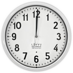 Presné biele rádiovo ovládané nástenné hodiny Lavvu LCR3021, 30cm Presné biele rádiovo ovládané nástenné hodiny Lavvu LCR3021, 30cm