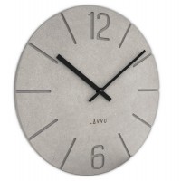 Drevené hodiny LAVVU Natur LCT5025, sivá 34cm