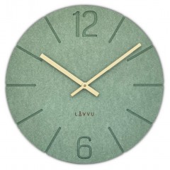 Drevené hodiny LAVVU Natur LCT5027, zelena 34cm