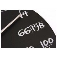 Matematické hodiny sklenené 35cm