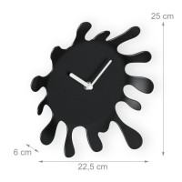Moderné nástenné hodiny RD43307, 28cm čierna