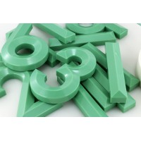 Nalepovacie nástenné hodiny, MPM 3771.40, zelené mint, 60cm