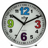 Nástenné hodiny MPM, 3685.00 - biela, 15cm Nástenné hodiny MPM, 3685.00 - biela, 15cm