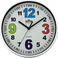 Nástenné hodiny MPM, 3686.00 - biela, 20cm Nástenné hodiny MPM, 3686.00 - biela, 20cm