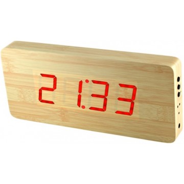 Digitálny LED budík/ hodiny MPM s dátumom a teplomerom 3672.51, red led, 25cm Digitálny LED budík/ hodiny MPM s dátumom a teplomerom 3672.51, red led, 25cm