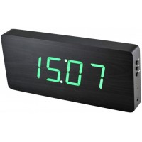 Digitálny LED budík/ hodiny MPM s dátumom a teplomerom 3672.90, green led, 25cm Digitálny LED budík/ hodiny MPM s dátumom a teplomerom 3672.90, green led, 25cm