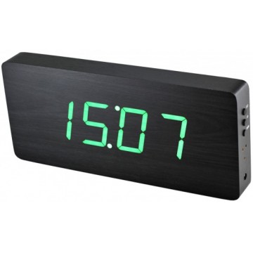 Digitálny LED budík/ hodiny MPM s dátumom a teplomerom 3672.90, green led, 25cm Digitálny LED budík/ hodiny MPM s dátumom a teplomerom 3672.90, green led, 25cm