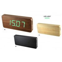 Digitálny LED budík/ hodiny MPM s dátumom a teplomerom 3672.50, green led, 25cm Digitálny LED budík/ hodiny MPM s dátumom a teplomerom 3672.50, green led, 25cm