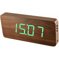 Digitálny LED budík/ hodiny MPM s dátumom a teplomerom 3672.50, green led, 25cm Digitálny LED budík/ hodiny MPM s dátumom a teplomerom 3672.50, green led, 25cm
