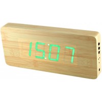 Digitálny LED budík/ hodiny MPM s dátumom a teplomerom 3672.51, green led, 25cm Digitálny LED budík/ hodiny MPM s dátumom a teplomerom 3672.51, green led, 25cm