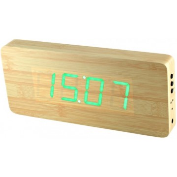 Digitálny LED budík/ hodiny MPM s dátumom a teplomerom 3672.51, green led, 25cm Digitálny LED budík/ hodiny MPM s dátumom a teplomerom 3672.51, green led, 25cm