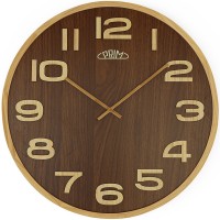 Drevené nástenné hodiny PRIM Timber Venner hnedá 50cm