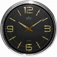 Nástenné hodiny MPM, 3170.71 - strieborná lesklá,  34cm