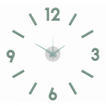 Nalepovacie nástenné hodiny, MPM 3771.40, zelené mint, 60cm