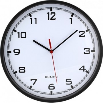 Nástenné hodiny MPM, 2478.90.A - čierna, 26cm