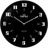 Nástenné hodiny MPM, 4206 retro čierna Nástenné hodiny MPM, 4206 retro čierna