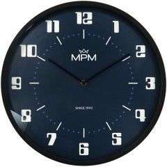 Nástenné hodiny MPM, 4206 retro modrá