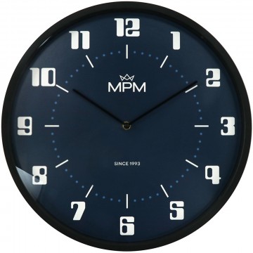 Nástenné hodiny MPM, 4206 retro modrá Nástenné hodiny MPM, 4206 retro modrá