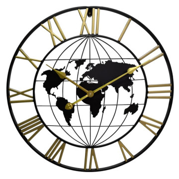 Dizajnové kovové hodiny MPM Wereld E04.4529, 60cm Dizajnové kovové hodiny MPM Wereld E04.4529, 60cm