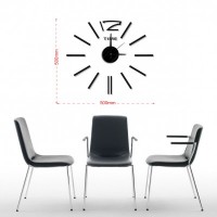 Nalepovacie nástenné hodiny, MPM 3510/Time bk, 50cm