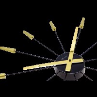 Dizajnové nástenné hodiny 2610go Nextime Plug Inn gold 60cm