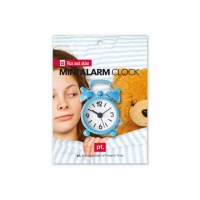 Budík MINI Alarm, modrý 6cm