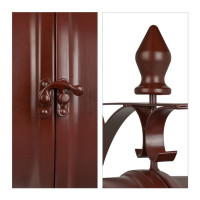 Staničné hodiny obojstranné RD39582 hneda, 22cm