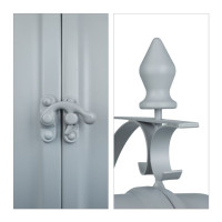 Staničné hodiny obojstranné RD39583 šedá, 22cm Staničné hodiny obojstranné RD39583 šedá, 22cm
