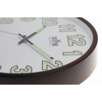 Nástenné hodiny MPM, 3219.52 - hnedá tmavá, 30cm Nástenné hodiny MPM, 3219.52 - hnedá tmavá, 30cm