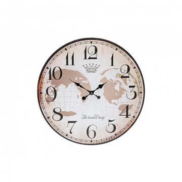 Nástenné hodiny The World Map, Wur0539, 59cm Nástenné hodiny The World Map, Wur0539, 59cm